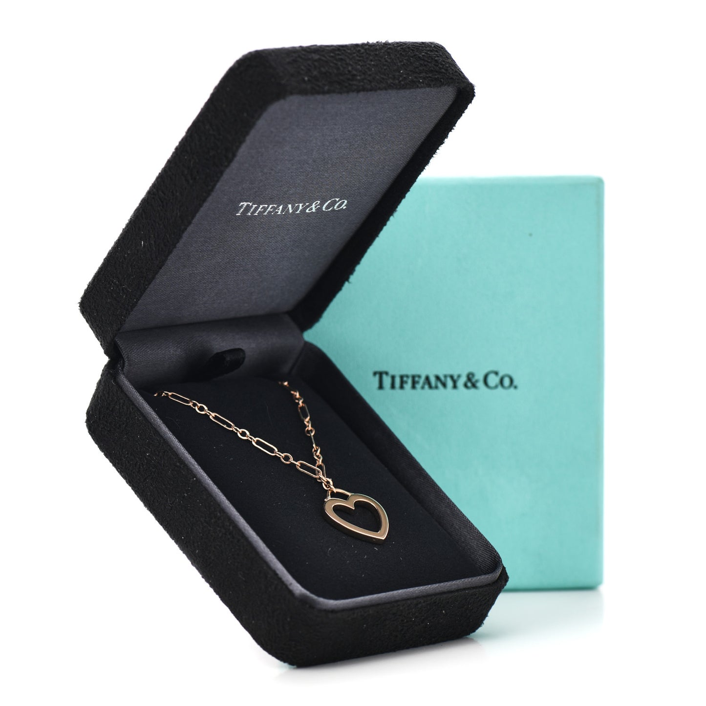 18K Rose Gold Small Sentimental Heart Pendant Necklace
