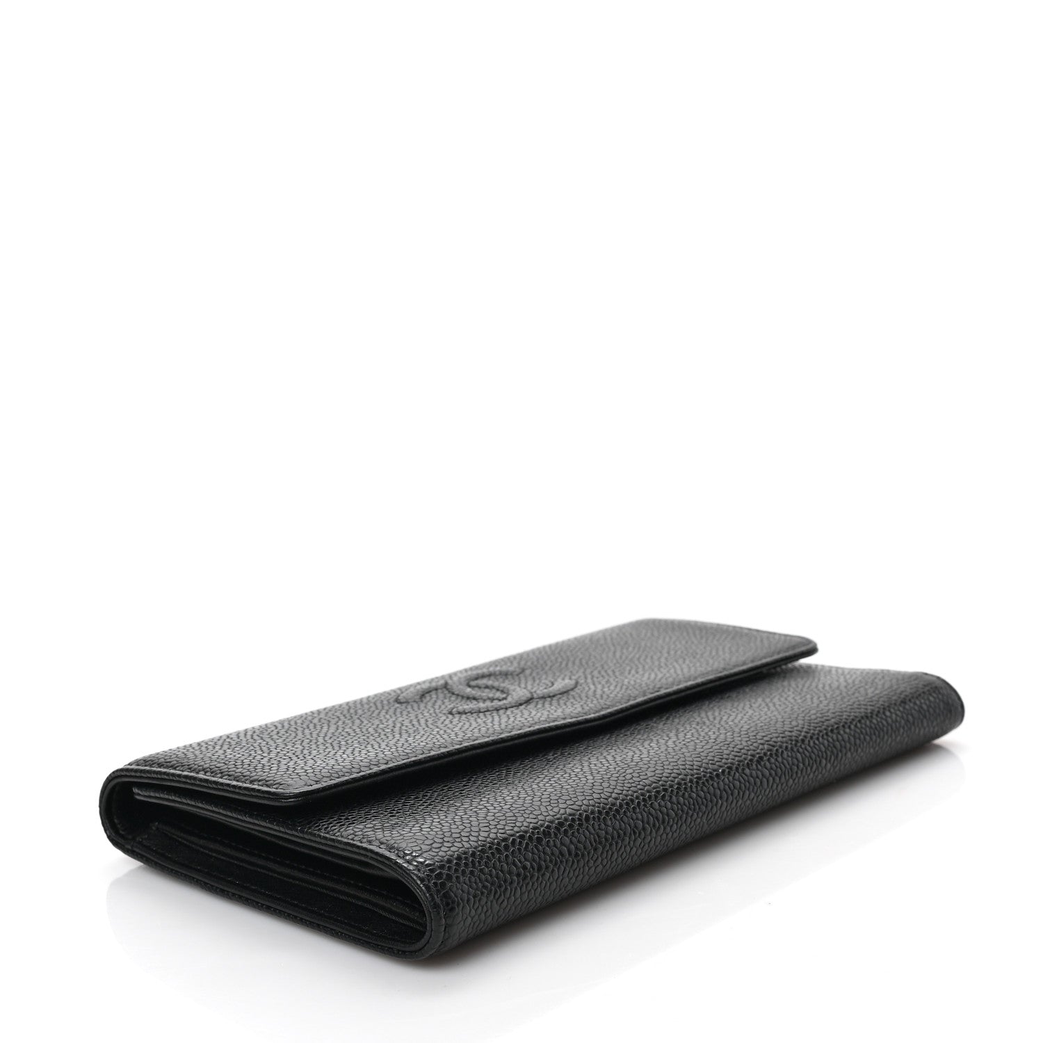 Chanel Caviar Timeless CC Large Gusset Flap Wallet Black 4 of 6