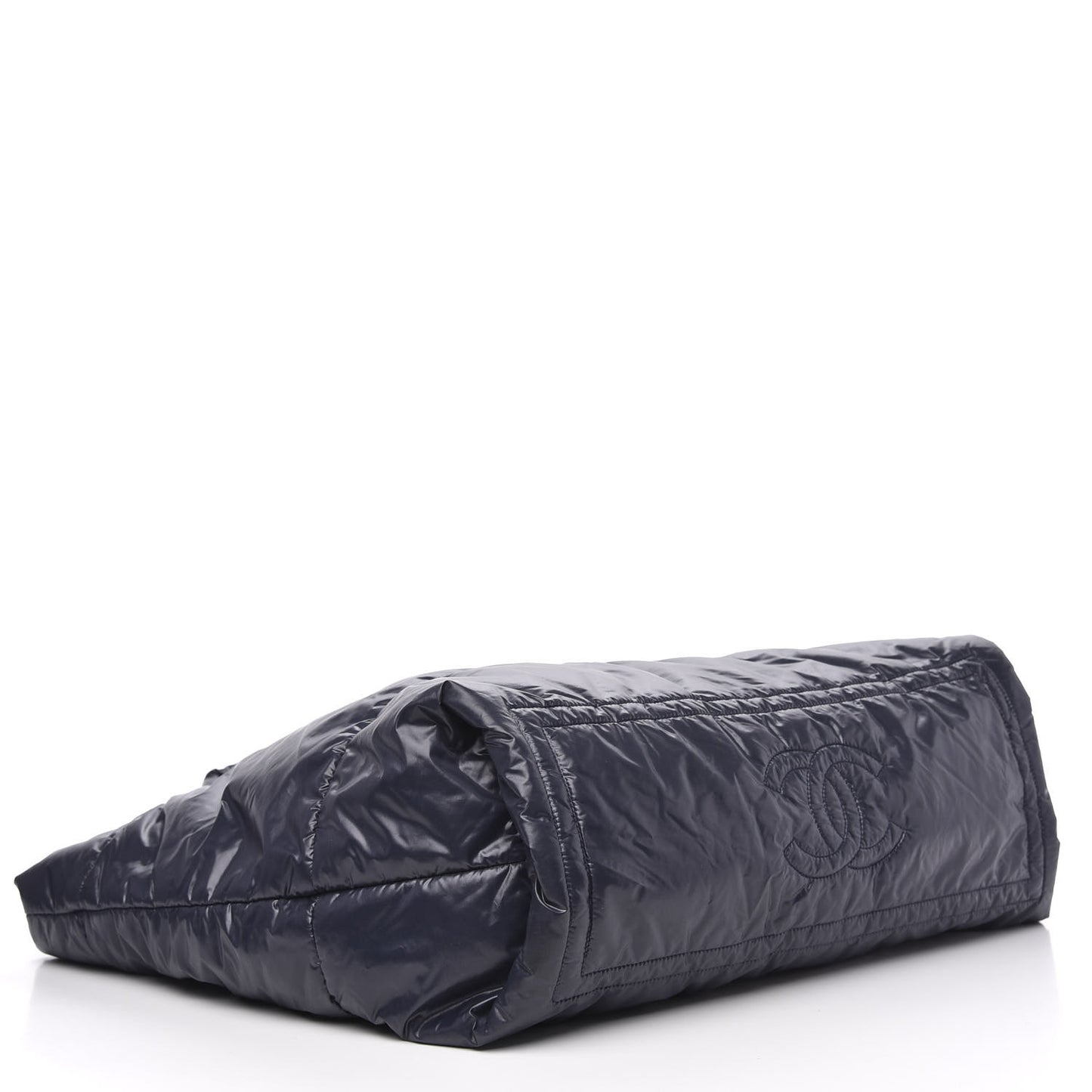 Nylon Coco Cocoon Large Reversible Tote Dark Blue
