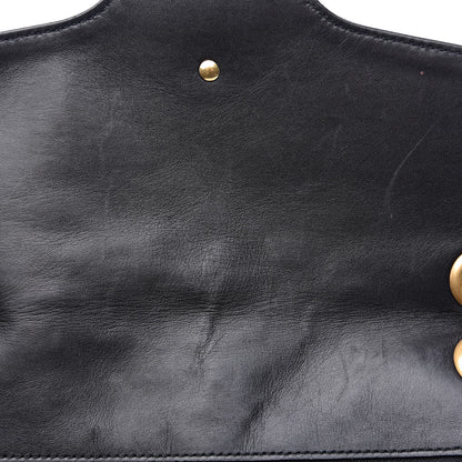 Gucci Calfskin Matelasse Medium GG Marmont Shoulder Bag Black 14 of 16
