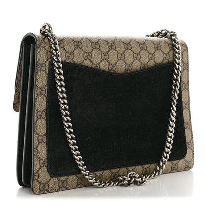 Gucci GG Supreme Monogram Medium Dionysus Shoulder Bag Black 3 of 14