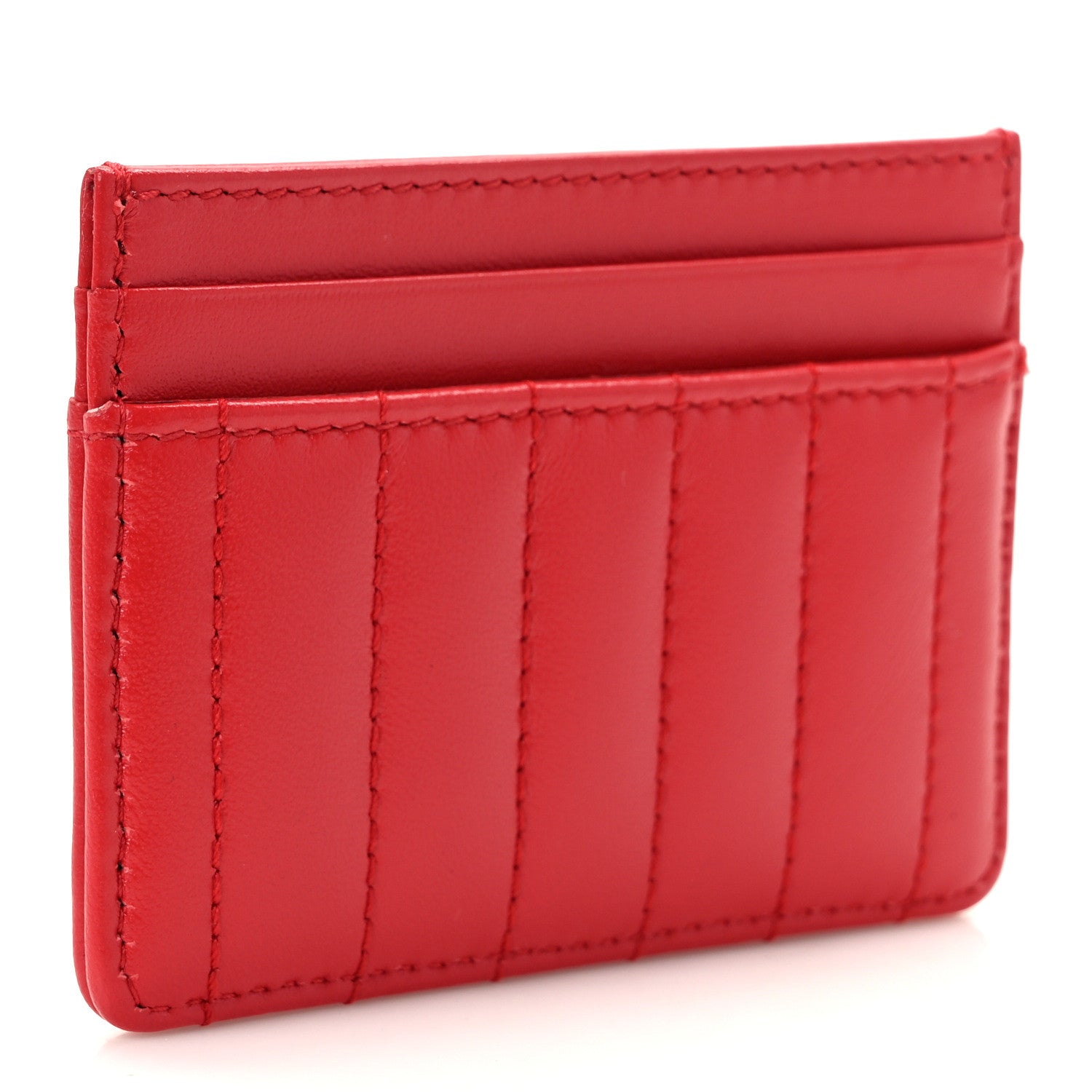 Burberry Lambskin Quilted Small Lola Card Holder Red 3 of 6