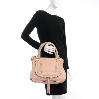 Chloe Calfskin Small Marcie Satchel Blush Nude 3 of 8