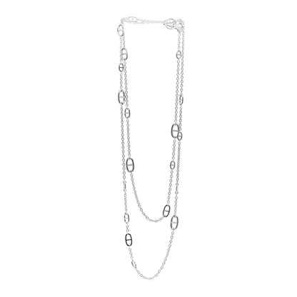 Hermes Sterling Silver Farandole Necklace 160 3 of 4