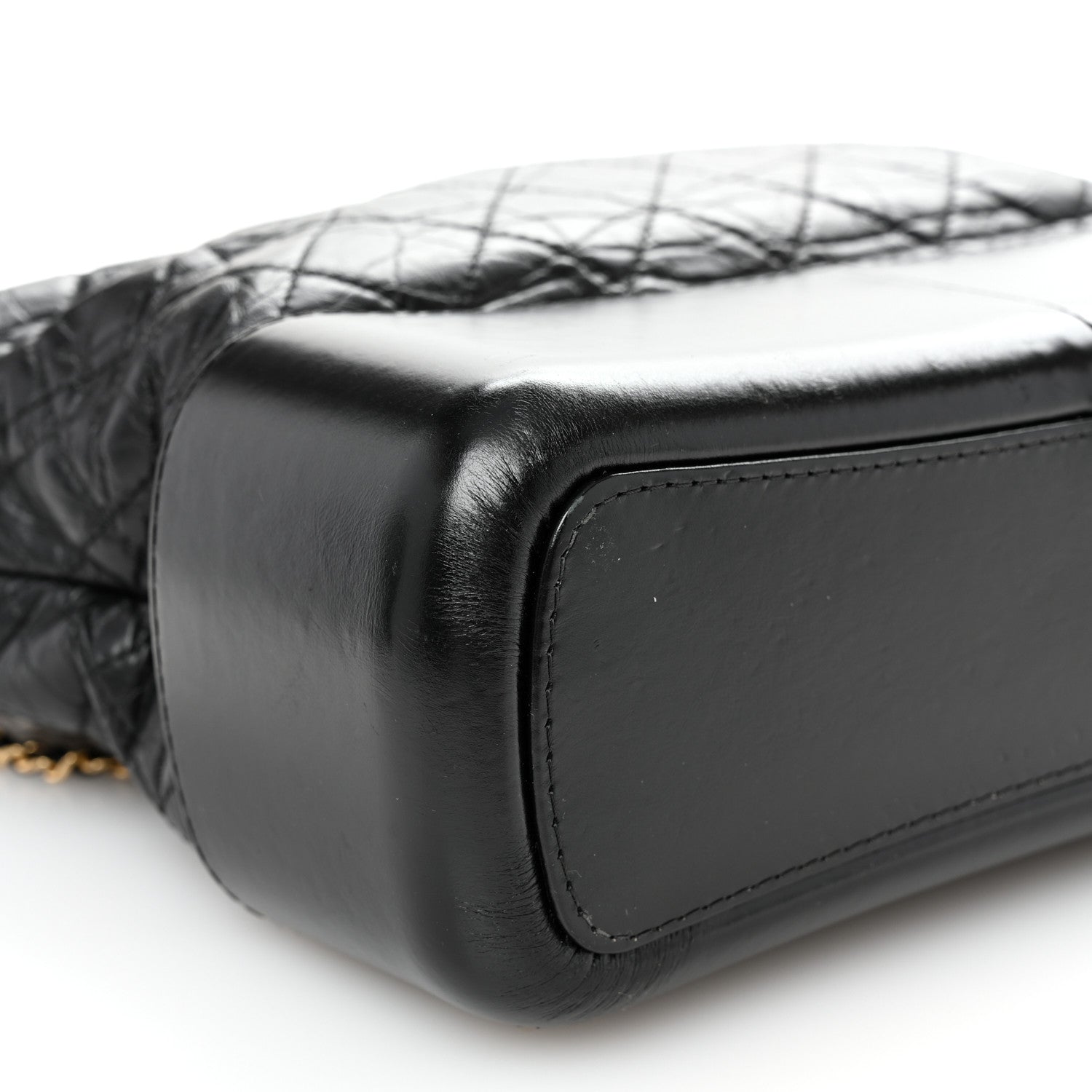 Chanel Aged Calfskin Quilted Medium Gabrielle Hobo Black 8 of 9