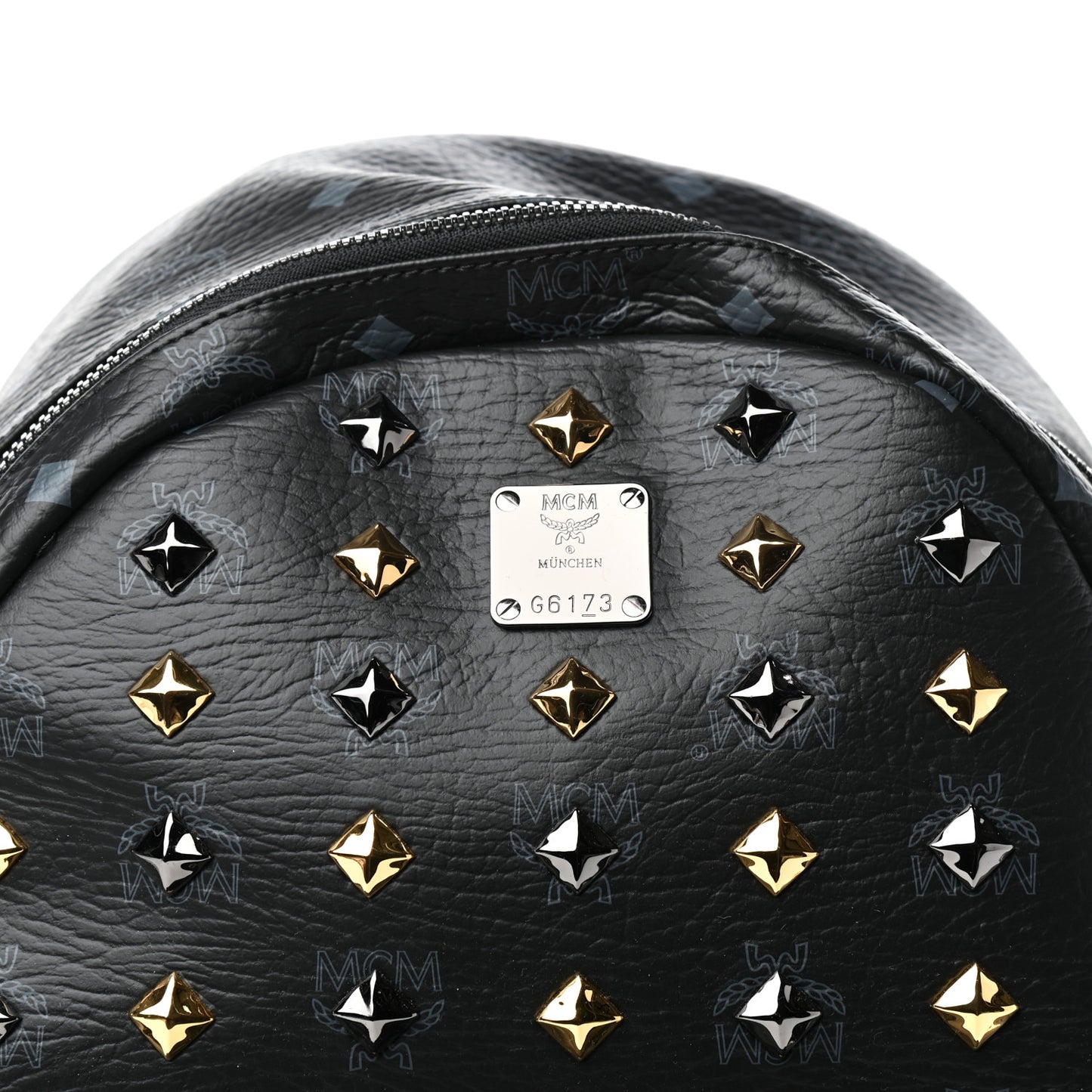 Visetos Studded Stark Backpack Black