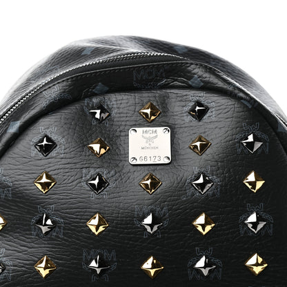 MCM Visetos Studded Stark Backpack Black 9 of 9
