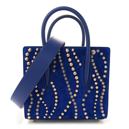 Christian Louboutin Veau Velours Studded Spikes Loubinthesky Mini Paloma Galactiqueen 1 of 9