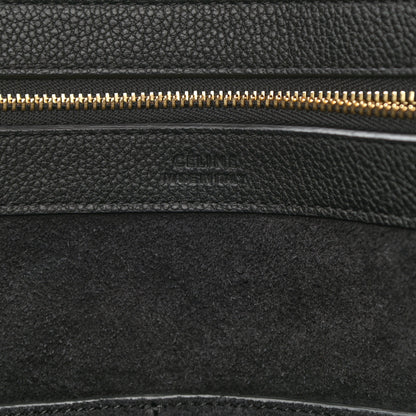 Celine Soft Grained Calfskin Small Belt Cabas Phantom Black 6 of 10