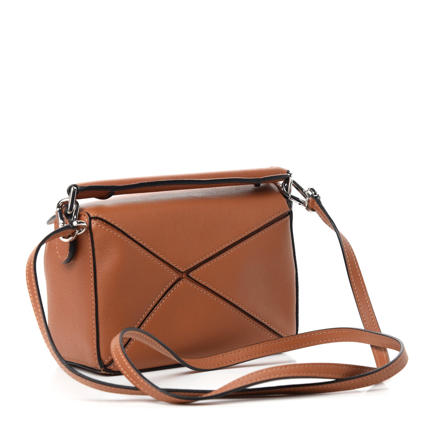 Calfskin Mini Puzzle Bag Tan