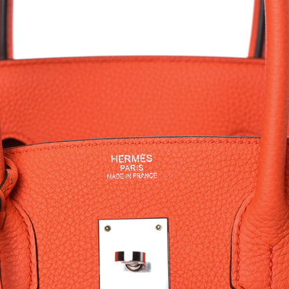 Hermes Togo Birkin 35 Orange Poppy 12 of 38
