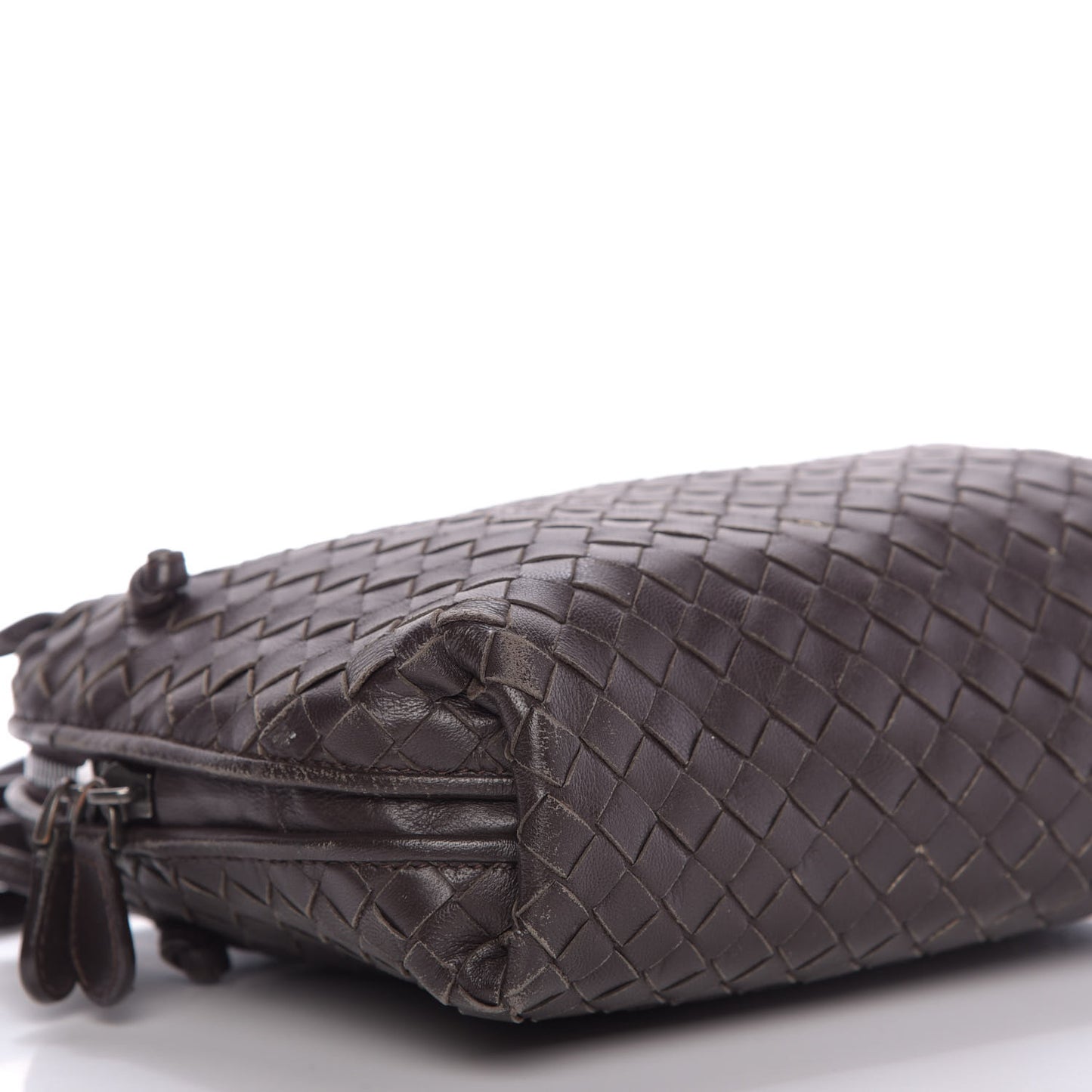 Nappa Intrecciato Pillow Crossbody Messenger Ebano