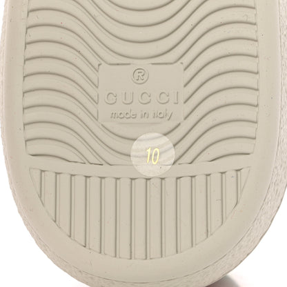 Gucci Calfskin Nubuck Interlocking G Mens New Ace Sneakers 10 Hibiscus Red Rio Blue New Shamarock 8 of 9