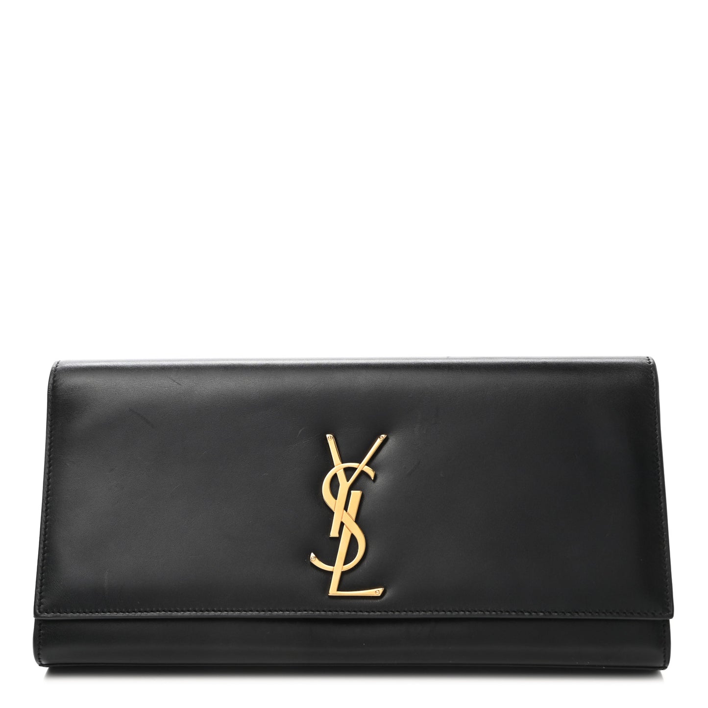 Calfskin Classic Monogram Cassandre Clutch Black