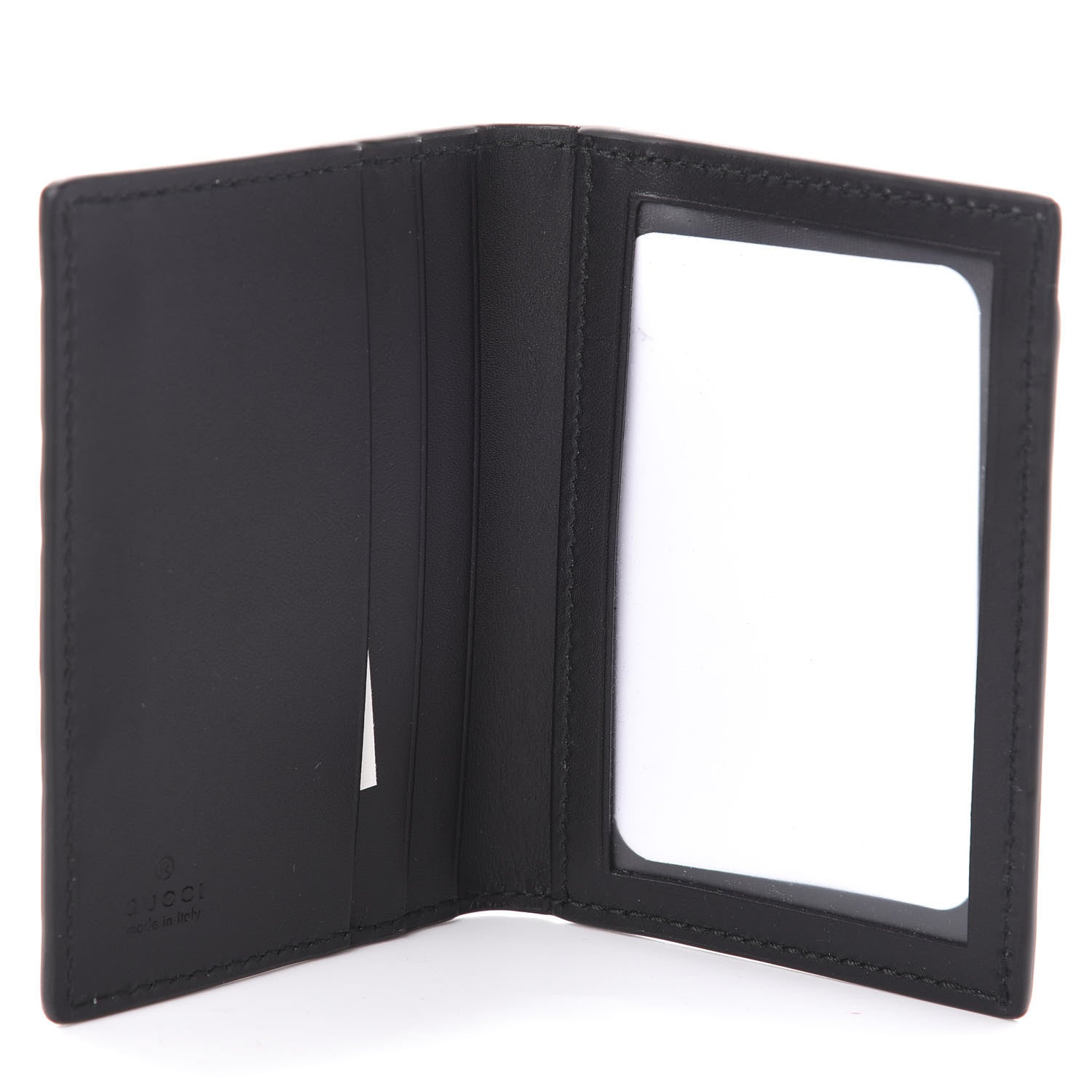 Gucci Guccissima Bow Train Pass Case Black 5 of 6