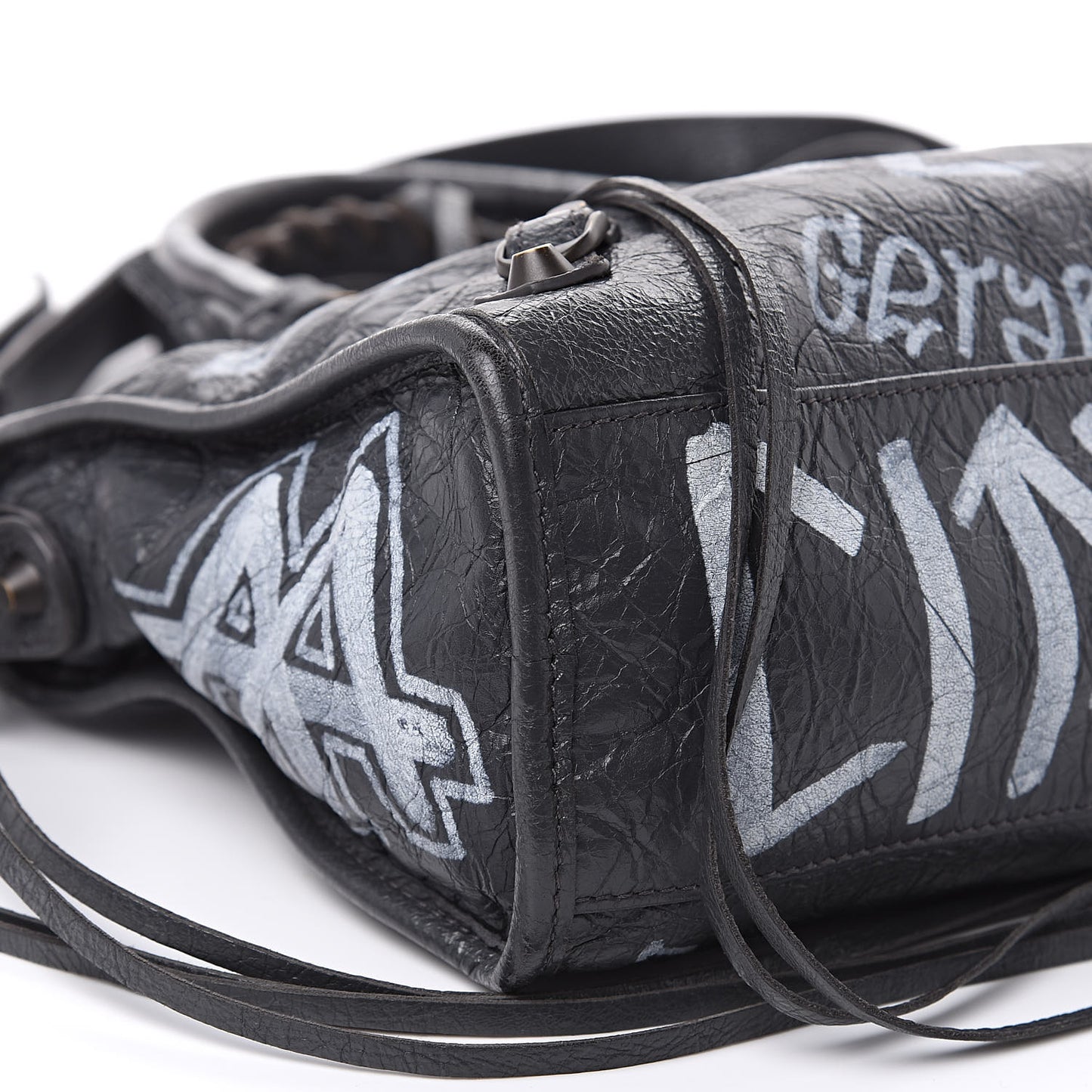 Agneau Arena Graffiti All Over Classic Hardware S City Gris Fossile White