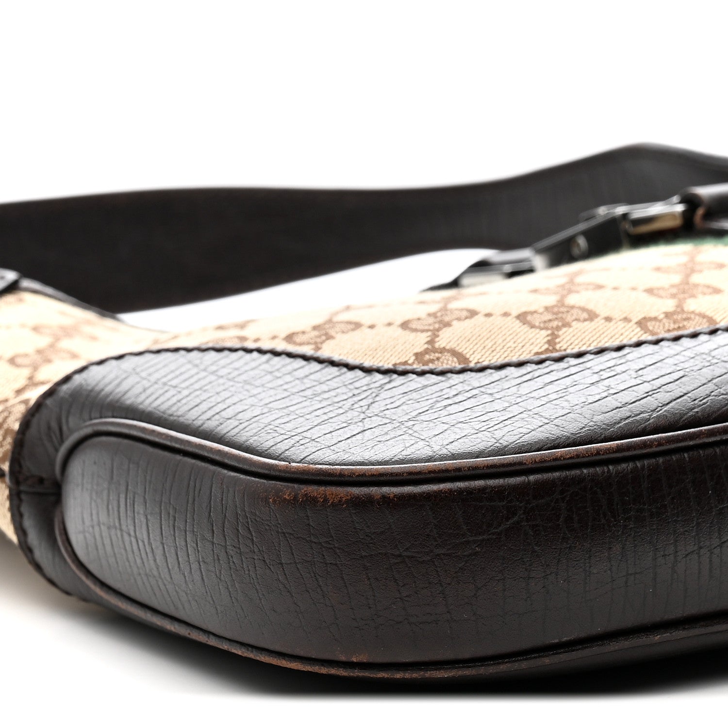 Gucci Monogram Web Jackie O Hobo Dark Brown 16 of 23