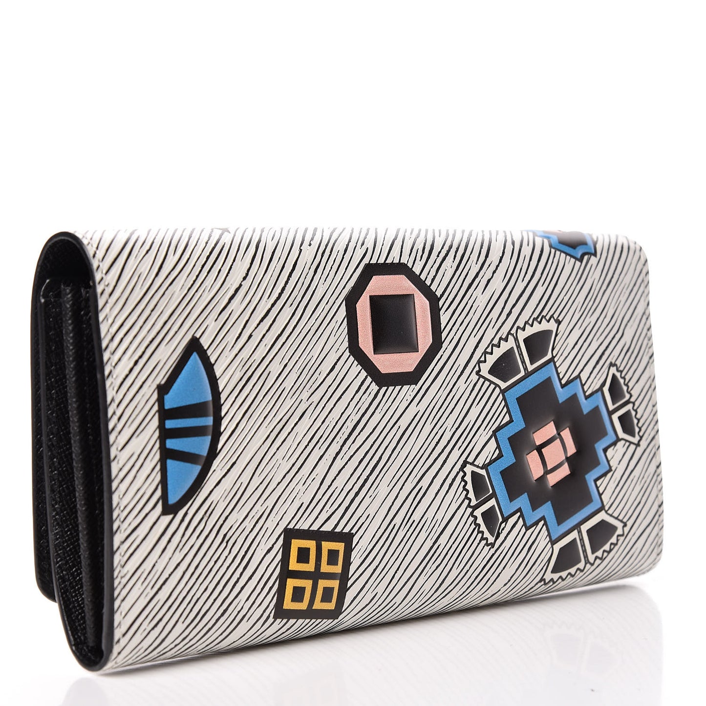 Epi Azteque Twist Wallet White