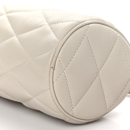 Saint Laurent Lambskin Monogram Mini Sade Tube Bag Vintage White 9 of 11