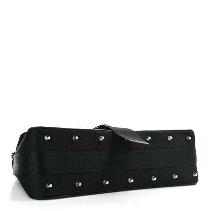 Christian Dior Silk Jersey Crystal Hardcore Clutch Black 4 of 9