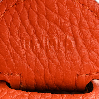 Hermes Taurillon Clemence EVELYNE III GM Orange 7 of 15