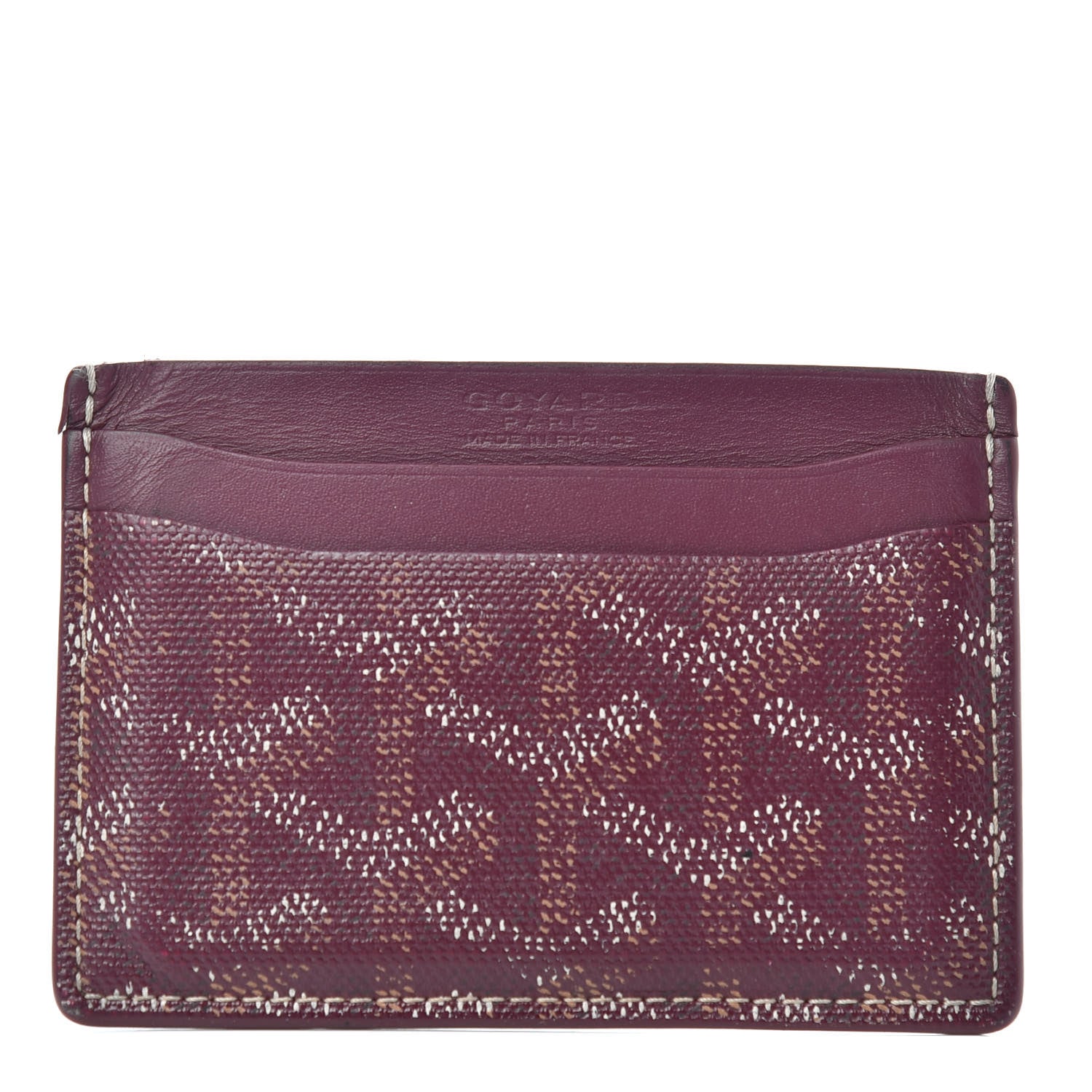 Goyard Goyardine Saint Sulpice Card Holder Bordeaux 1 of 6