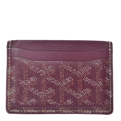 Goyard Goyardine Saint Sulpice Card Holder Bordeaux 1 of 6