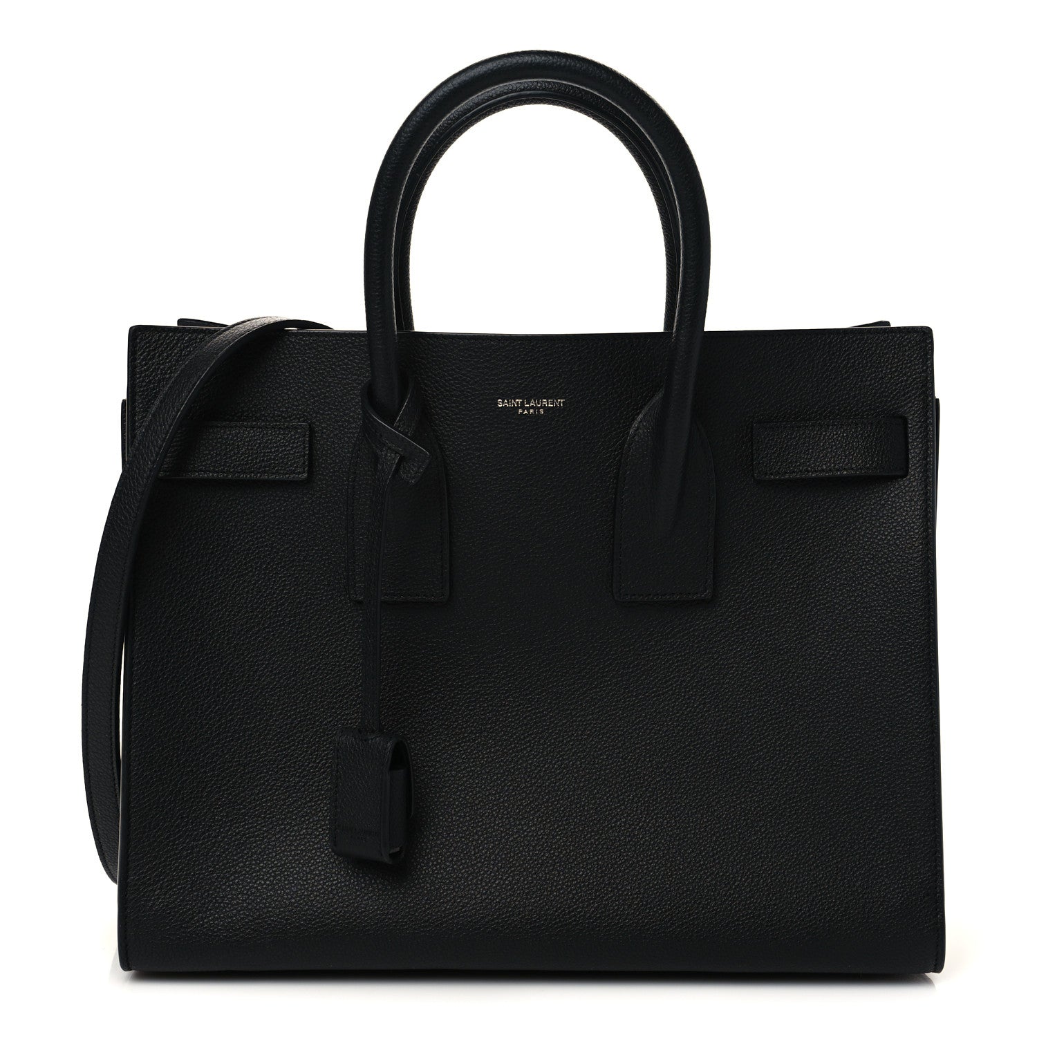 Saint Laurent Grained Calfskin Small Sac De Jour Black 1 of 6