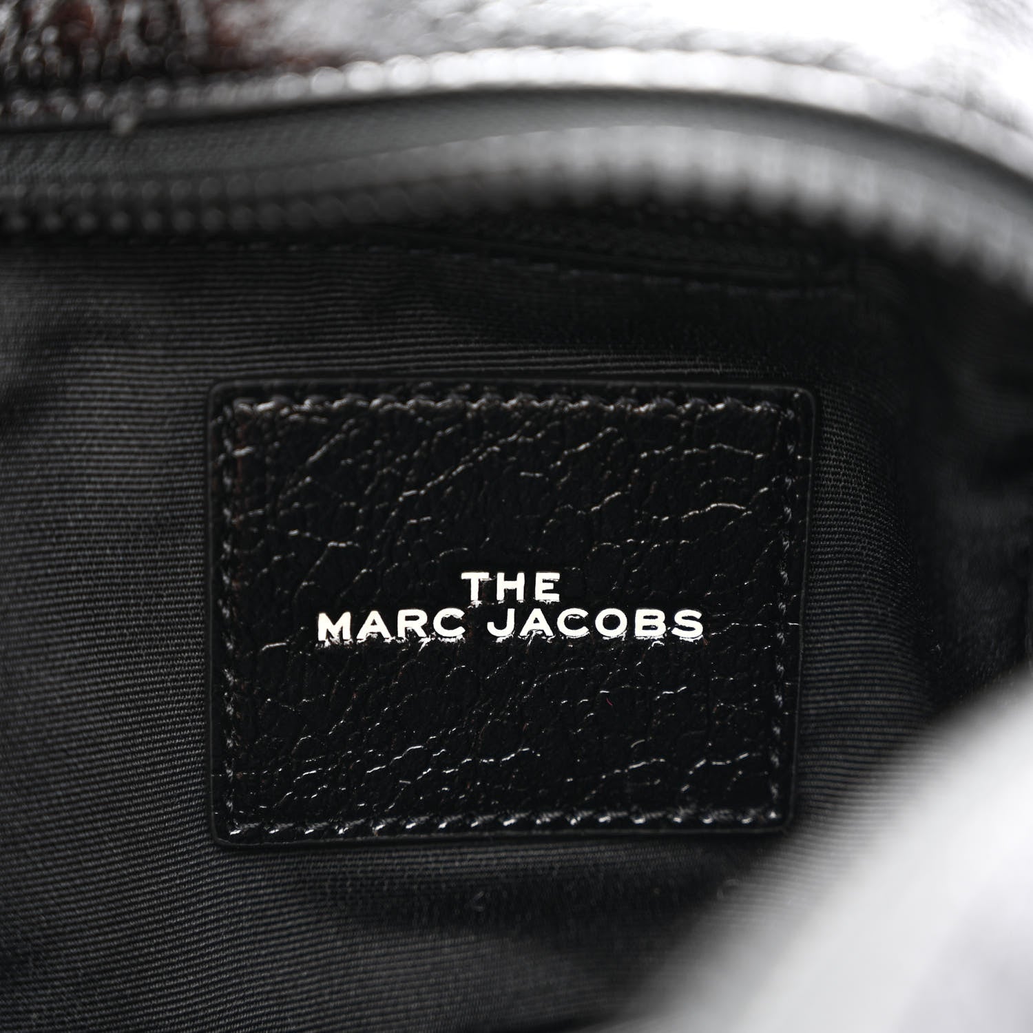 Marc Jacobs Shiny Calfskin Faux Shearling The Camera Bag Black 6 of 11