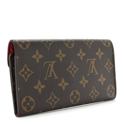 Louis Vuitton Monogram Josephine Wallet Red 3 of 12