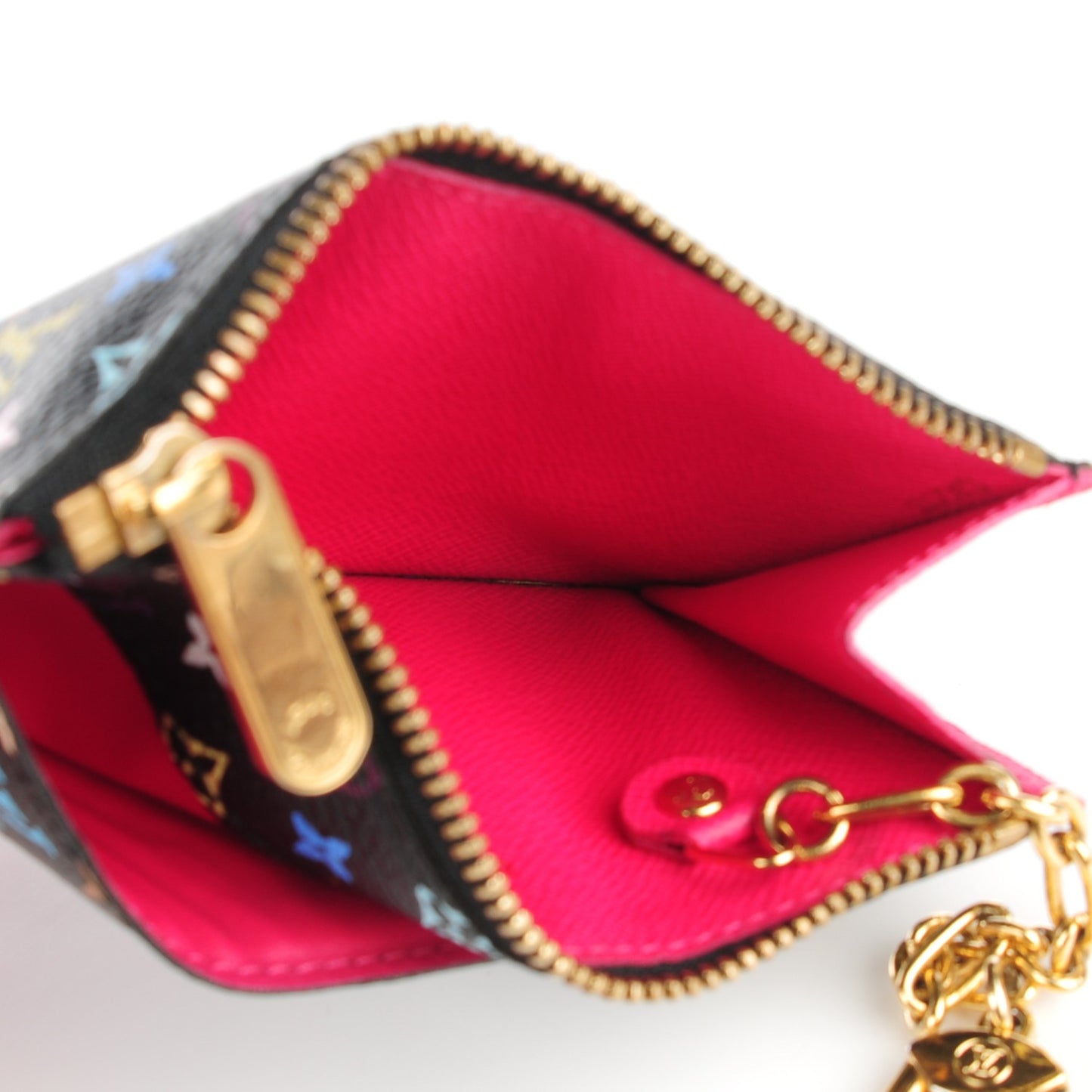 Monogram Multicolor Key Pouch Black Grenade