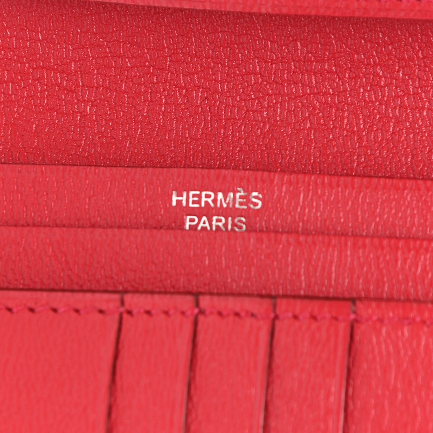 Hermes Matte Alligator Bearn Compact Wallet Bougainvillea 6 of 10