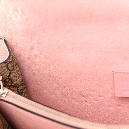 Gucci GG Supreme Monogram Suede Crystal Small Dionysus Shoulder Bag Beige Ebony Light Peonia 8 of 12