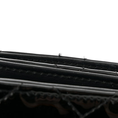 Chanel Patent Quilted Wallet On Chain WOC Black 16 of 17