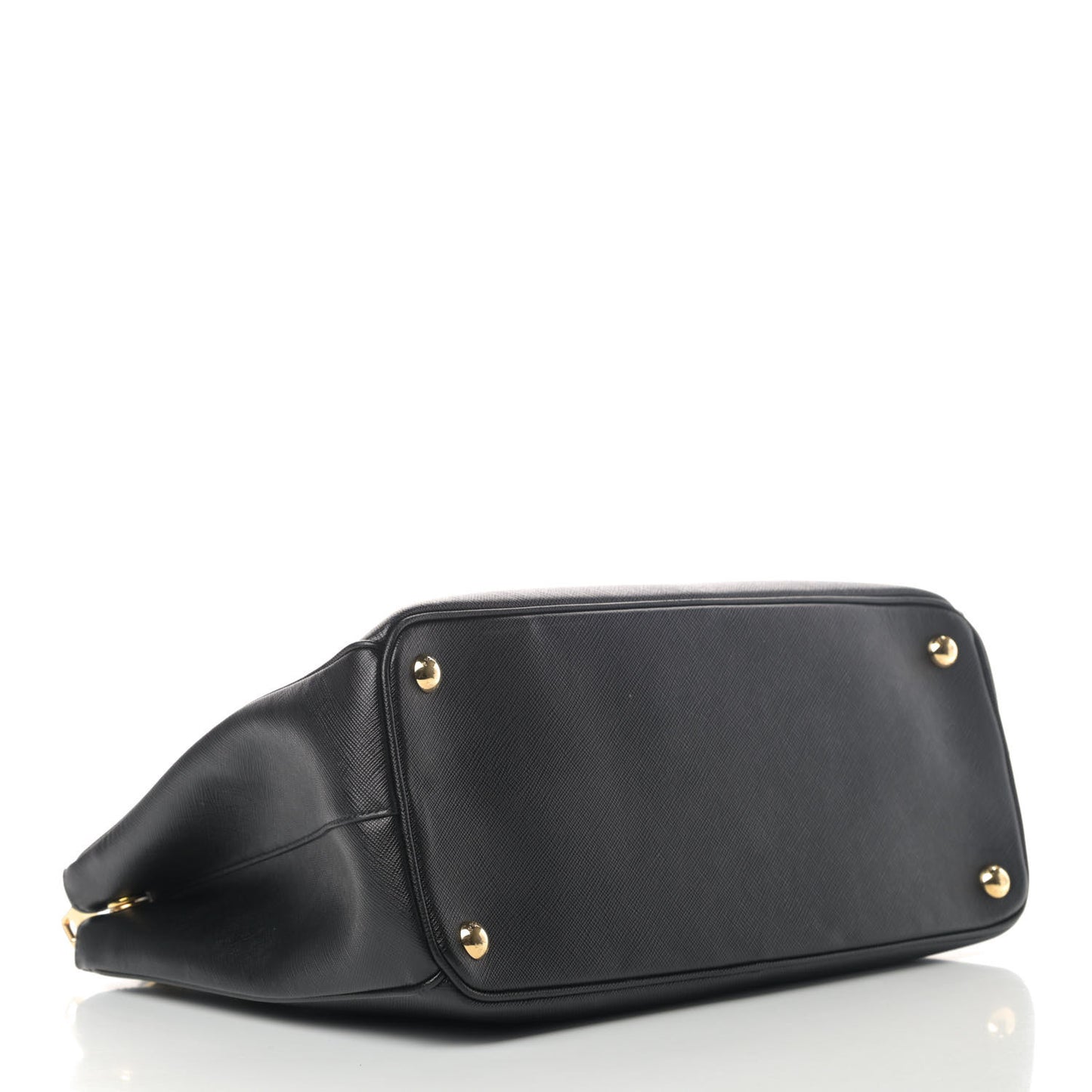 Saffiano Small Galleria Double Zip Tote Black