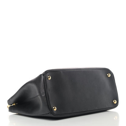 Prada Saffiano Small Galleria Double Zip Tote Black 3 of 4