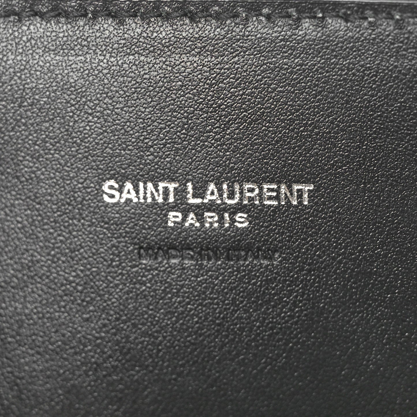 Grained Calfskin Nano Sac De Jour Black