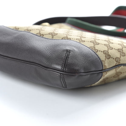 Gucci GG Monogram Web Messenger Bag Dark Brown 8 of 12