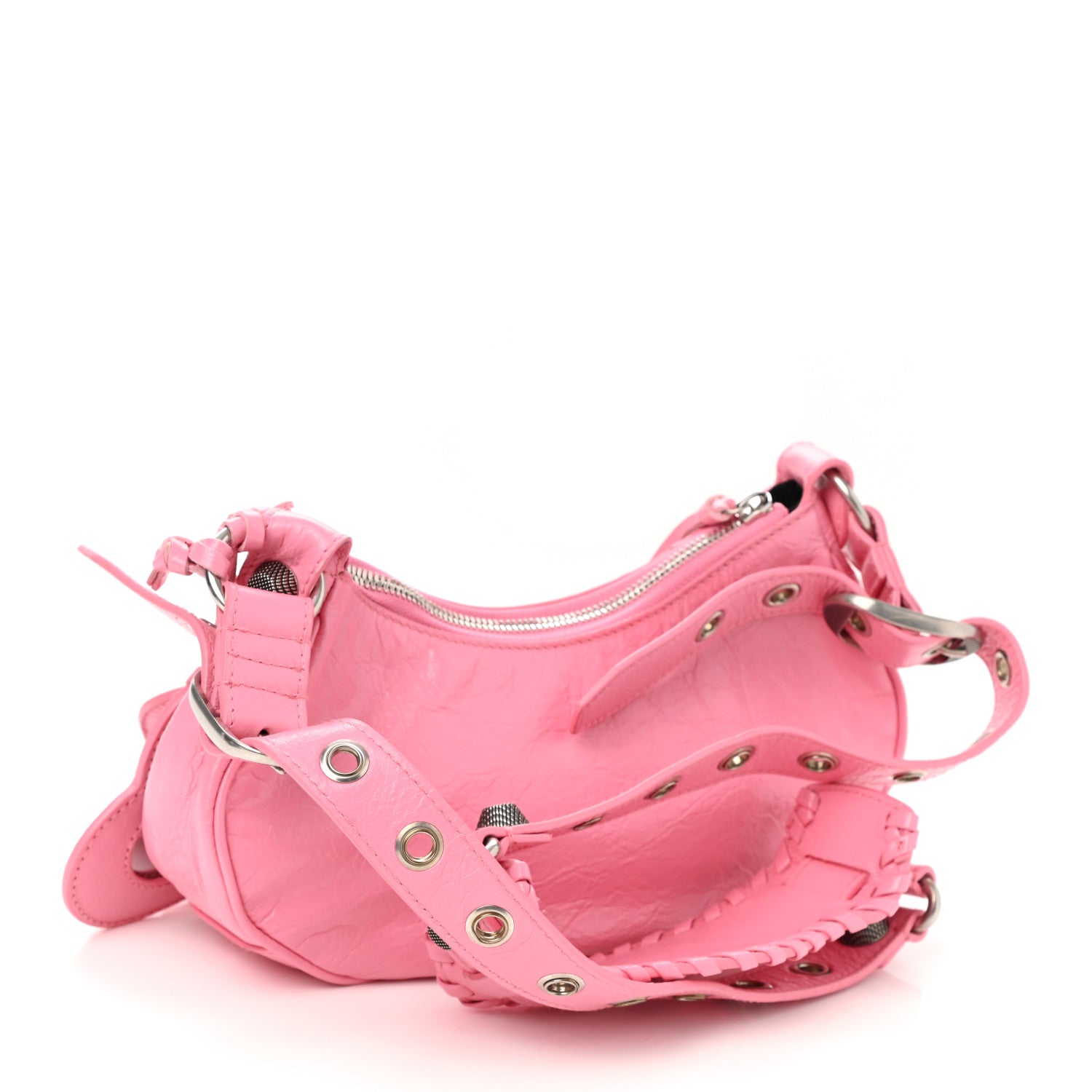 Balenciaga Agneau Arena Le Cagole Shoulder Bag XS Sweet Pink 3 of 10