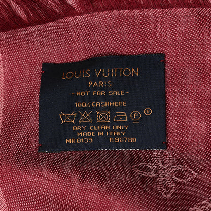 Louis Vuitton Cashmere Monogram Scarf Pink 3 of 3