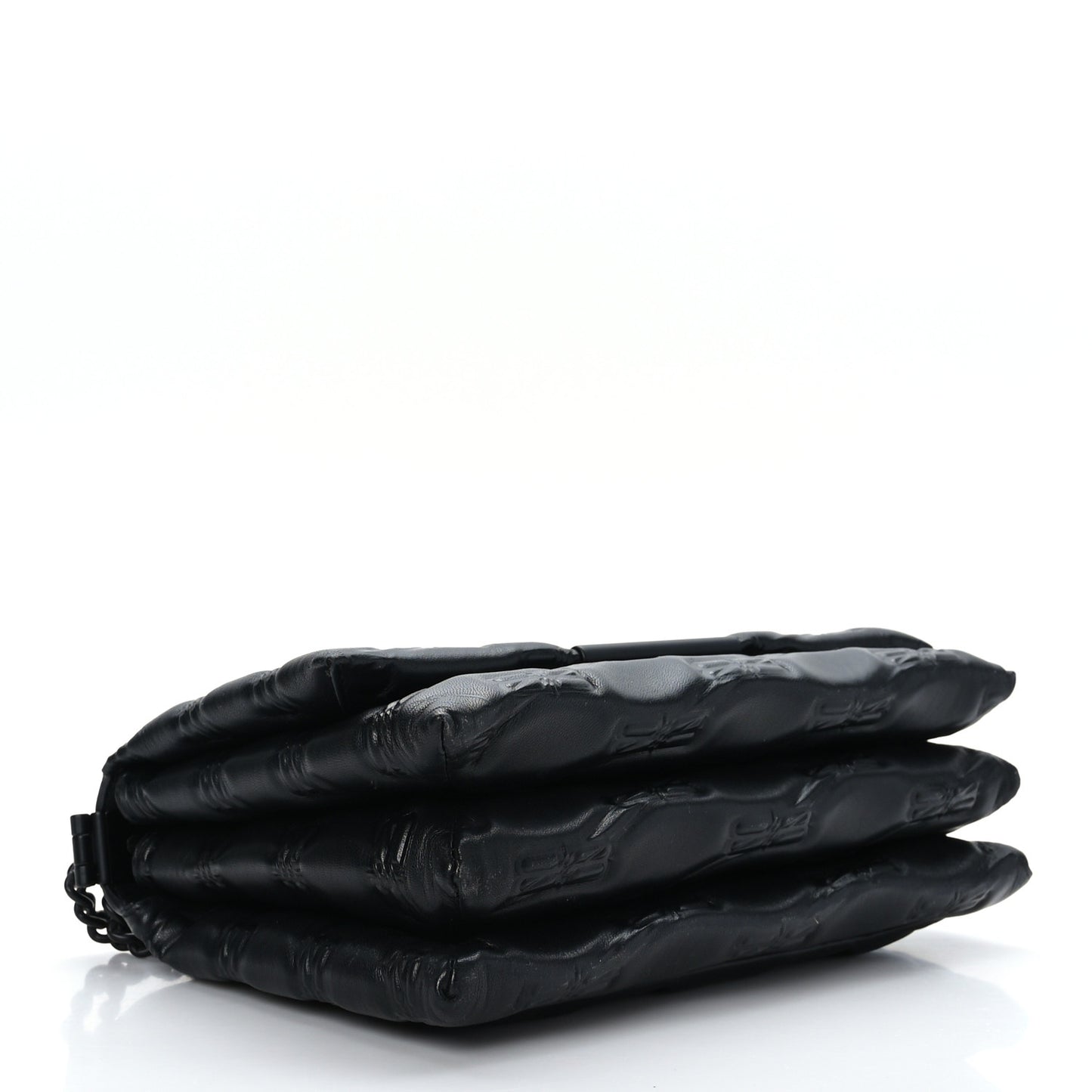 Nappa BB Monogram Embossed Medium Triplet Bag Black