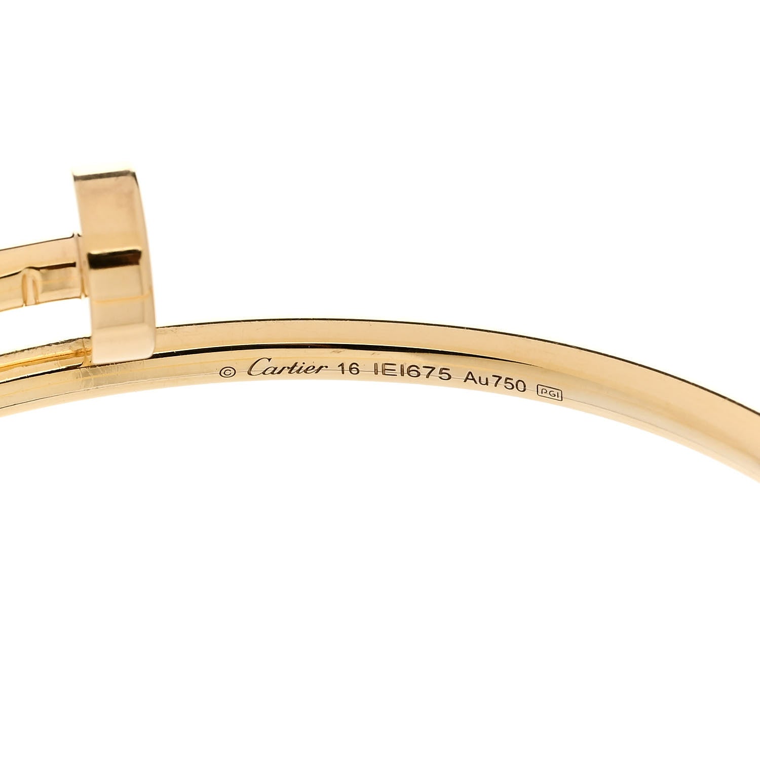 Cartier 18K Yellow Gold Small Juste Un Clou Bracelet 16 3 of 4
