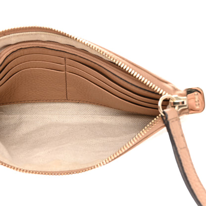 Gucci Pebbled Calfskin Soho Wristlet Camelia 5 of 9