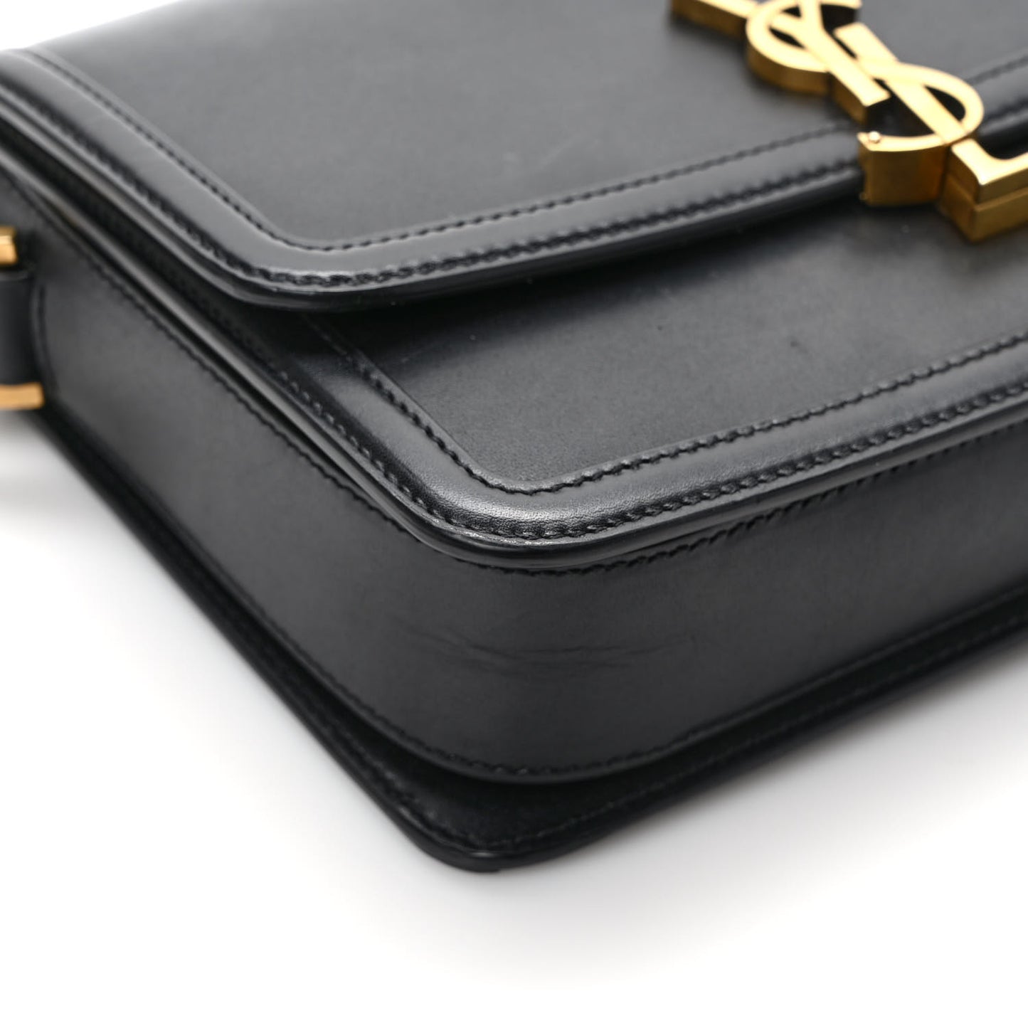 Box Calfskin Monogram Medium Solferino Satchel Black
