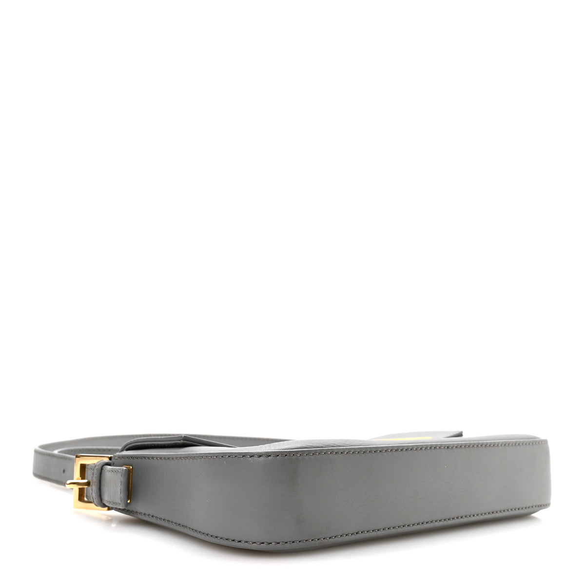Vitello Flamingo Enamel Interchangeable Strap Baguette Grigio Chiaro Latte Tabacco