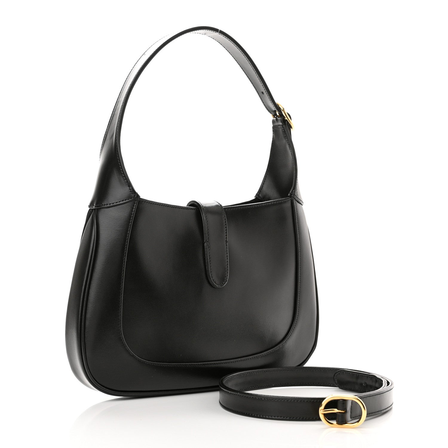Gucci Boarded Dyana Lux Calfskin Small Jackie 1961 Hobo Black 5 of 11