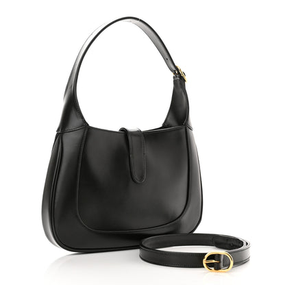 Gucci Boarded Dyana Lux Calfskin Small Jackie 1961 Hobo Black 5 of 11