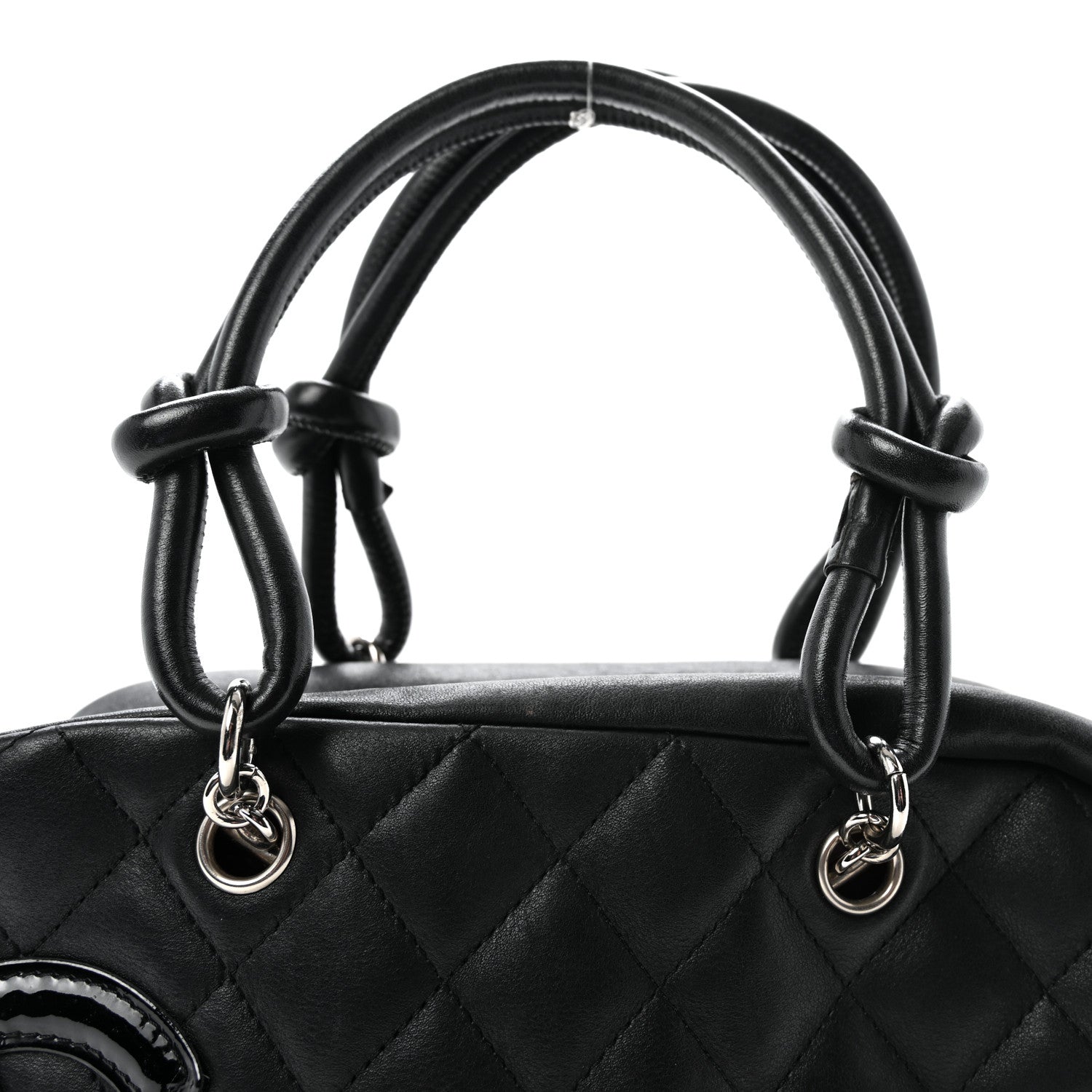 Chanel Calfskin Quilted Small Cambon Bowler Black 8 of 10