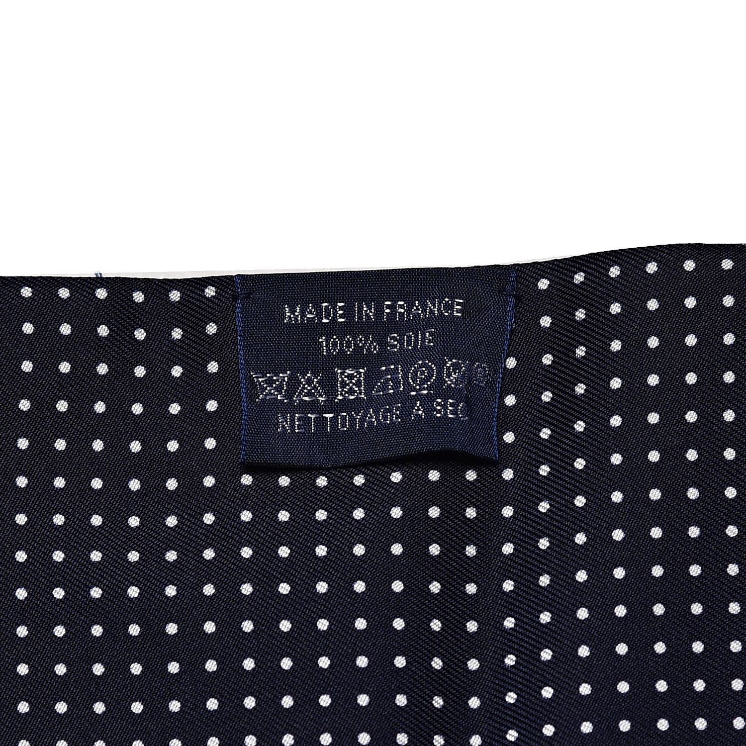 Hermes Silk Festival des Amazones Tattoo à Pois Maxi Twilly Caban Ciel White 3 of 5