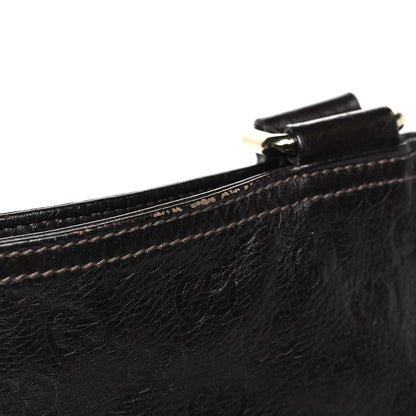 Gucci Guccissima Medium Flat Messenger Bag Dark Brown Dark Brown 11 of 13